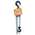 Bison Lifting Equipment 1 Ton Manual Chain Hoist, 10 Ft, Galv. Chain CH10-10-G